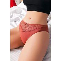 Kiremit Bel Kısmı Dantel İşlemeli Külot