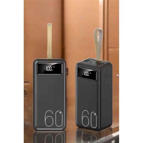Powerbank 60.000 Mah Hızlı Şarj 4 Çıkışlı Uzun Şarj Süreli Dijital Göstergeli