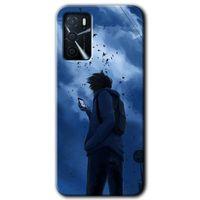 MRCİLETİSİM Oppo A16 Kılıf Baskılı Kapak - Sonbahar Yalnızlığı + 5D Tam Kaplayan Cam