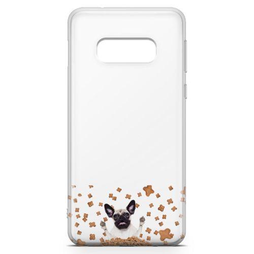 Samsung Galaxy S10e Kılıf Köpek Maması Pug Arka Kapak Koruma Desenli Full Koruyucu