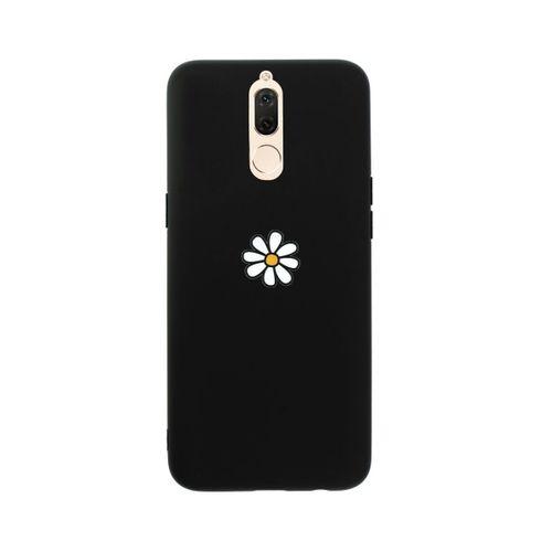 Huawei Mate 10 Lite Papatya Premium Silikonlu Siyah Telefon Kılıfı