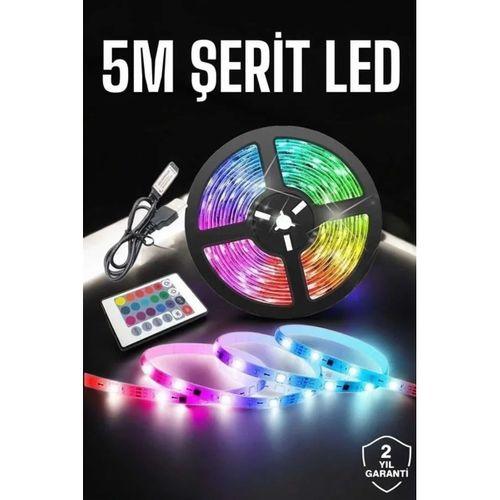Led Işık 5 Metre Şerit Led Rgb Işıklı