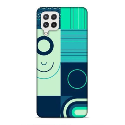 Samsung Galaxy A22 Uyumlu Kılıf Insomnia (10) Full Koruma Kılıfı Yeşil Lacivert