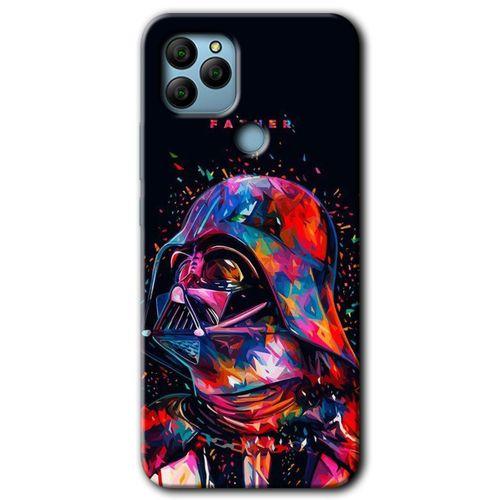 General Mobile GM 22 Kılıf HD Desen Baskılı Arka Kapak + Temperli Cam - Father Vader