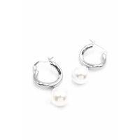 İnci Küpe - Gümüş