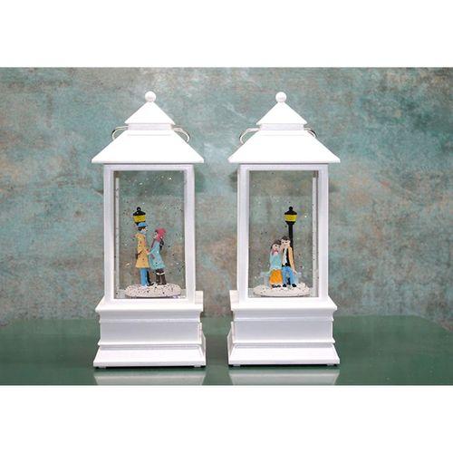 Kış Masalı Tasarımı Işıklı Müzikli Kar Küresi