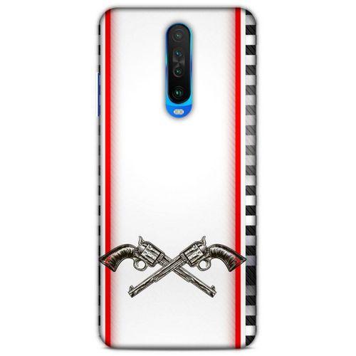 Lopard Xiaomi Redmi K30 Uyumlu Kılıf Tattoo's (28) Arka Kapak Tabanca Sövmesi