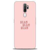 Oppo A5 2020 Kılıf HD Baskılı Kılıf - Blah Blah + Tam Ekran Koruyucu