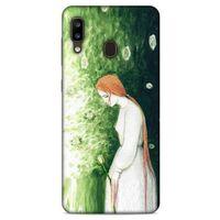 Samsung Galaxy A20 Kılıf Depresyon (16) Kalın Kılıf Turuncu Mavi