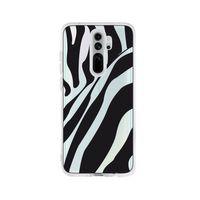 Redmi Note 8 Pro Zebra Desenli Premium Şeffaf Silikon Kılıf