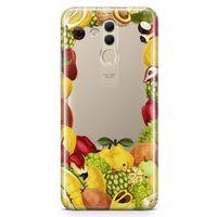 Huawei Mate 20 Lite Kılıf Ananas Armut Meyve Arka Kapak Koruma Desenli Full Koruyucu