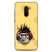 Animax Rockçı Maymun Xiaomi Pocophone F1 Kılıf Desenli Silikon