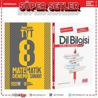 Metin Yayınları TYT Matematik 8 Deneme ve AKM Dil Bilgisi Soru Bankası Seti 2 Kitap