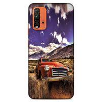 Lopard Xiaomi Redmi Note 9 4g Uyumlu Kılıf PickUpX (28) Arka Kapak Kırmızı Antika