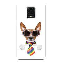 Xiaomi Redmi Note 9 Pro Kılıf Renkli Kravatlı Köpek Baskılı Esnek TPU Silikon