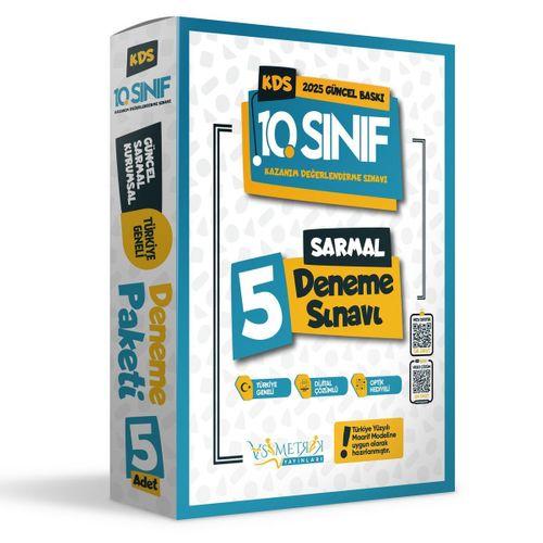 2025 10 Sınıf Yeni Sistem KDS SARMAL Deneme Paketi 5li Türkiye Geneli D Çözümlü Asimetrik Yayınları