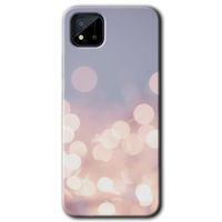 Realme C11 Kılıf Baskılı Kapak - Blur Lights +Tam Kaplayan Mat Seramik