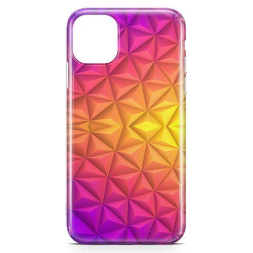 Apple iPhone 11 Pro Kılıf Elmas Rainbow Arka Kapak Koruma Desenli Full Koruyucu