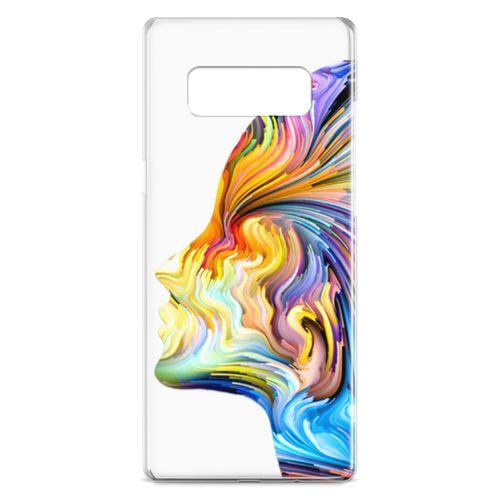 Samsung Galaxy Note 8 Kılıf Yüz Renk Arka Kapak Koruma Desenli Full Koruyucu