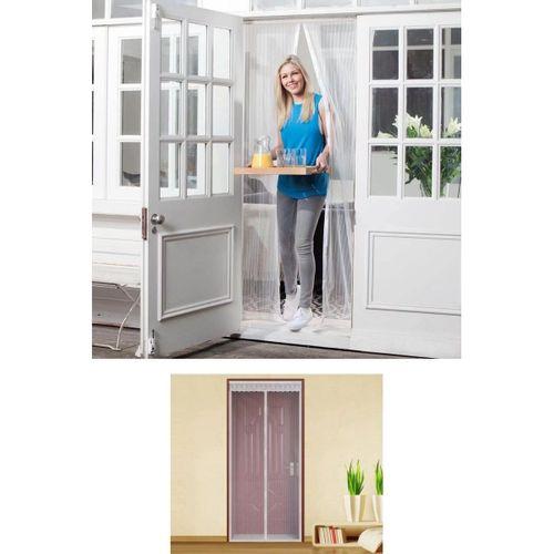 Pratik Manyetik Mıknatıslı Beyaz Kapı Pencere Sineklik Tülü 115 X 210 Cm