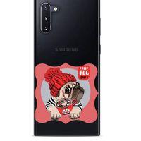 Zoologix (20) Samsung Galaxy Note 10 Şeffaf Kılıf Silikon Desenli