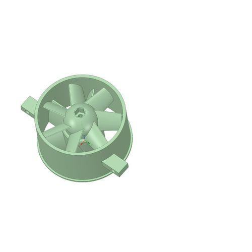 Tamamen 3D baskılı kanallı fan.