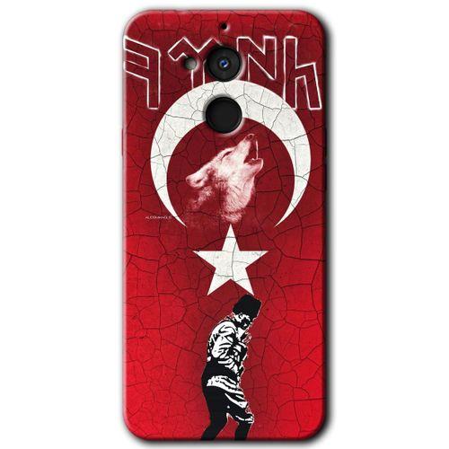 General Mobile GM 8 Kılıf HD Desen Baskılı Arka Kapak - Bozkurt Atam