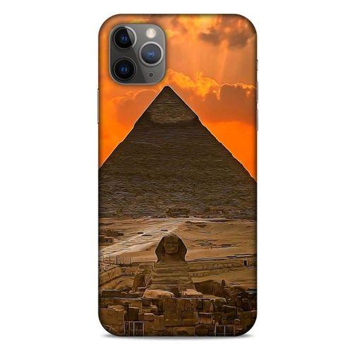 Apple Iphone 11 Pro Max Kılıf Dünya Mimarisi (25) Antişok Kapak Giza Piramitler Mısır