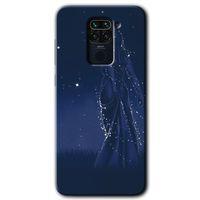 Xiaomi Redmi Note 9 Kılıf Baskılı Kapak - Gecenin Kraliçesi + 5D Tam Kaplayan Cam