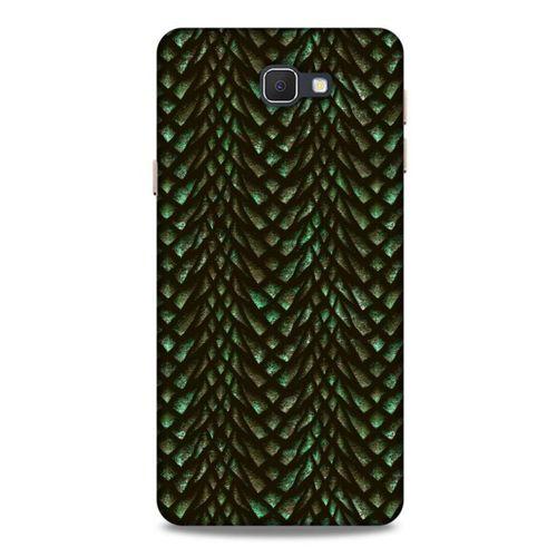 Samsung Galaxy J7 Prime Kılıf Dragons (3) Kapak Ejderha Cilt Yeşil