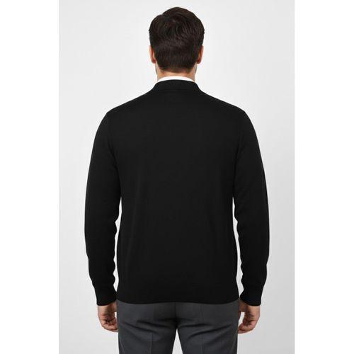 Erkek Polo Yaka Astarlı Triko Mont Fermuarlı BGL-ST04830