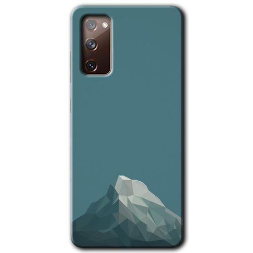 MRCİLETİSİM MRCİLETİSİM Samsung Galaxy S20 FE Kılıf HD Desen Baskılı Arka Kapak + Temperli Cam - Alone Mountain