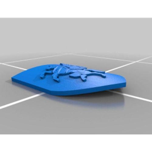 Ortaçağ Şövalye Kalkanları Dükler 3D Baskı (Bu ürün Sadece Plastik parçadır - Almadan Önce Soru Sorabilirsiniz)