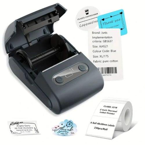 Beyaz Kablosuz Portatif Etiket Yazıcısı