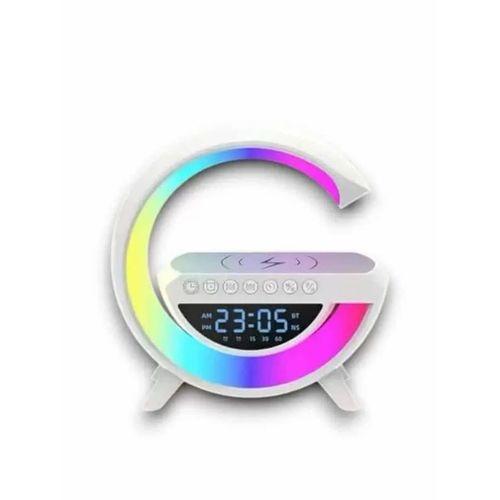 Google Dijital Kablosuz Şarj Özellikli Bluetooth Hoparlör Gece Lambası
