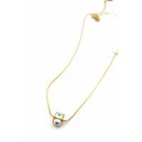 Yılan Zincirli Nazar Kolye - Altın