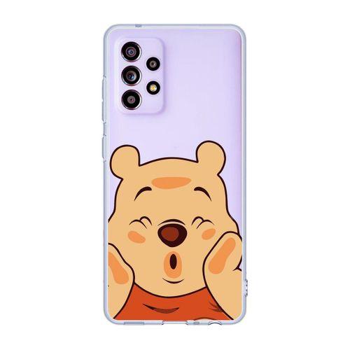 Samsung Galaxy A23 Uyumlu Winnie The Pooh Desenli Şeffaf Telefon Kılıfı