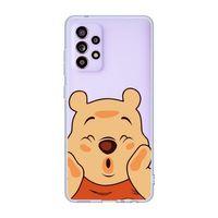 Samsung Galaxy A23 Uyumlu Winnie The Pooh Desenli Şeffaf Telefon Kılıfı