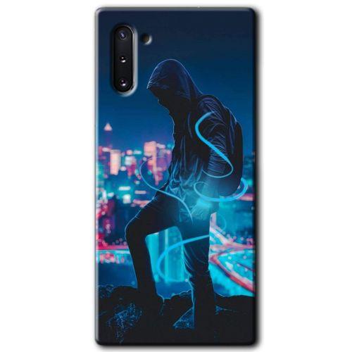 MRCİLETİSİM MRCİLETİSİM Samsung Galaxy Note 10 Kılıf HD Desen Baskılı Arka Kapak + Temperli Cam - Spill Boy