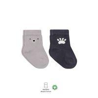 Bistyle Bistyle Bear Penye Soket Çorap 2'Li BS10116 Gri