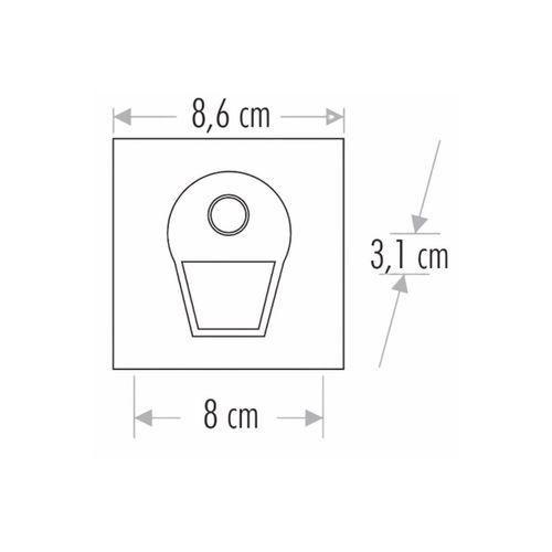 Cata Sensörlü Koridor Aydınlatma 1w Ct-5170 Mavi