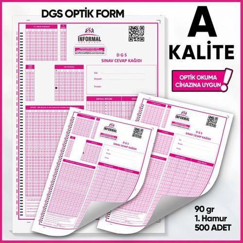DGS Deneme Sınavları İçin 500 Adet (90 GR) Optik Form - Optik Okuma Uyumlu