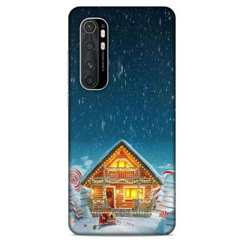 Xiaomi Mi Note 10 Lite Kılıf Snowix (8) Baskılı Kılıf Lacivert