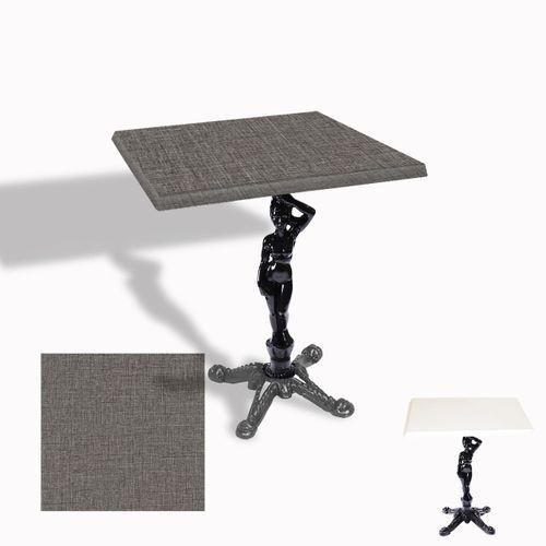 Dockers Çipa 1003 Döküm Ayak Kare Masa 60X60 cm - (Werzalit, Wermodin ve Allzalit Tabla) - Twister