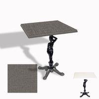 Dockers Çipa 1003 Döküm Ayak Kare Masa 60X60 cm - (Werzalit, Wermodin ve Allzalit Tabla) - Twister