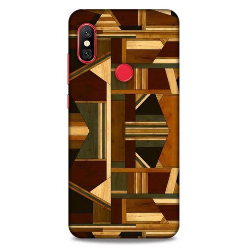 Lopard Xiaomi Mi A2 Lite Uyumlu Kılıf Wood'X (42) Rugged Armor Kılıf Desenli