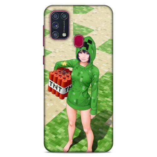 Lopard Samsung Galaxy M31 Uyumlu Kılıf PiXel (33) Hybrid Kılıf TNT Girl
