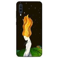Samsung Galaxy A70 Kılıf Depresyon (1) Kılıfı Kahverengi Bordo