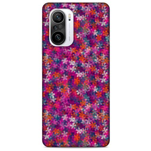 Xiaomi Redmi K40 Uyumlu Kılıf Pembe Delisi (3) Kapak Çiçek