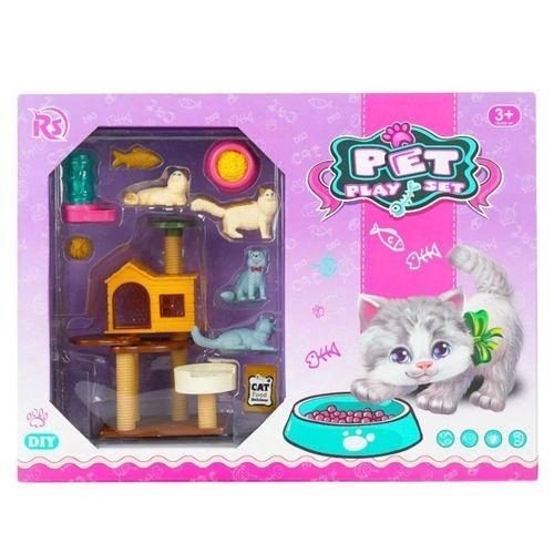 EVCİL HAYVAN YAVRU KEDİ OYUN SETİ-MGA